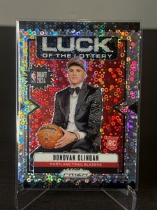 2024-25 Prizm Luck of the Lottery Fast Break (Holo) - Donovan Clingan Rookie