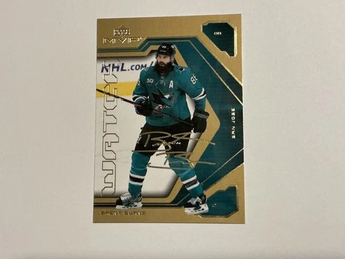 2021-22 Upper Deck MVP 20th Anniversary Gold #37 Brent Burns San Jose Sharks