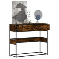 Konsolentisch RäUchereiche 90X35X80 Cm Holzwerkstoff