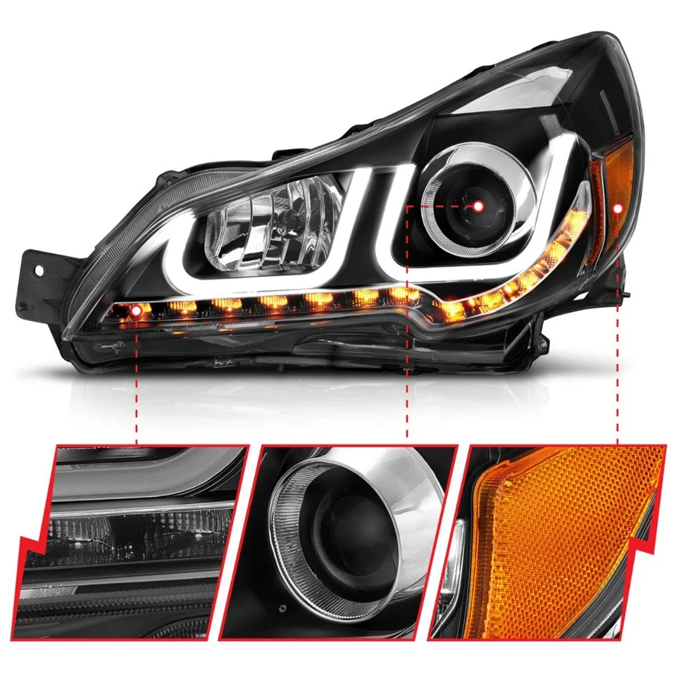 Anzo Headlight For Subaru Outback 10-14 Left and Right Halogen with Bulb 111285 Foto 3 de 4