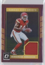 2016 Donruss Optic Rookie Threads Pink Demarcus Robinson #DRT-DR 0v1