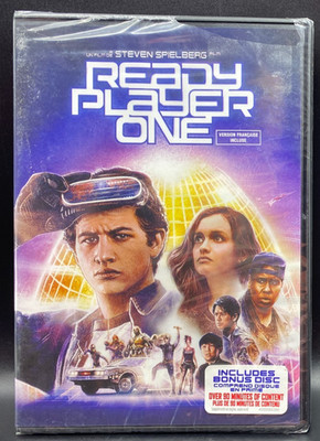 Ready Player One DVD BRAND NEW SEALED 2018 Sci-Fi Bilingual ENG/FR w/ Bonus Disc