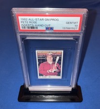 1982 PETE ROSE PSA 10 LOW POP Rare V Topps GEM MINT All-Star Game Insert HC Card