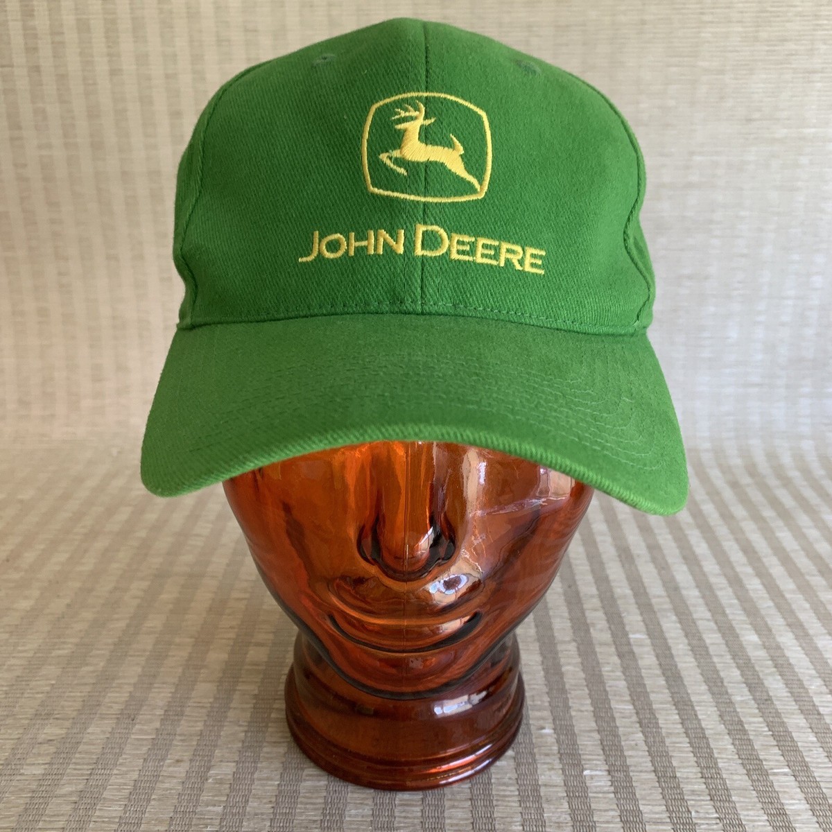 John Deere Green Snapback Cap Cotton Twill Adjustable Hat Adult