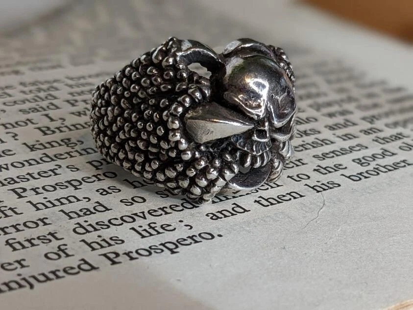 Chunky gothic rings deals