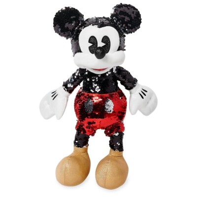 Mickey sequined + Donald silver Anniversary Plush 2019 disney Mickey sequined + Donald silver Anniversary Plush 2019 disney