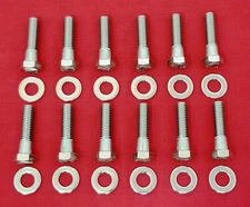 SBM INTAKE MANIFOLD BOLTS KIT MOPAR 273 318 340 360 ENGINE STAINLESS HEX SET