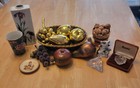 Vintage Asian/Other Mixed Lot Over 17 Pieces-Fruit, Goebel Plate, Crystal, Vase