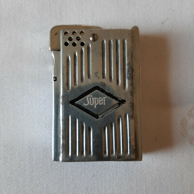 SUPER SEMI-AUTOMATIC LIGHTER - FEUERZEUG MIT STREICHHOLZBOX - 1935 - GERMANY