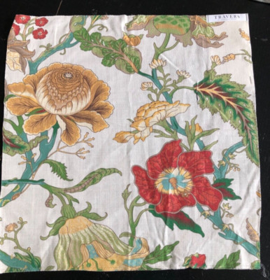 TRAVERS by Zimmer + Rohde Beaumont Indienne Floral 16'' Fabric Sample