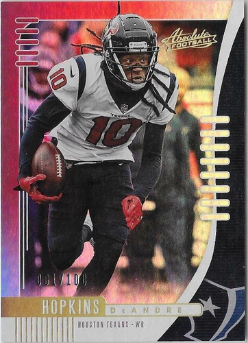 2019 Panini Absolute Football Spectrum Red DeAndre Hopkins #28