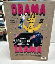 OBAMA LLAMA PARTY GAME ~ CAN YOU FIND THE RHYME IN TIME ~ BY BIG POTATO. (B110)