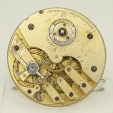 Rare Pocket Watch Movement Men's no fusee duplex chronometer no repeater RAR