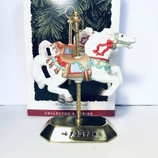 1993 Hallmark Tobin Fraley Carousel Horse Keepsake Porcelain Series Ornament #2