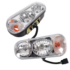 Universal Snow Plow Lights Headlight Halogen For Boss Western Meyer SnowDogg