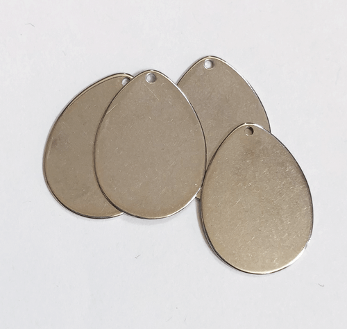 10 pcs of stainless steel teardrop pendant, stamping blank pendant - Bild 5 von 5