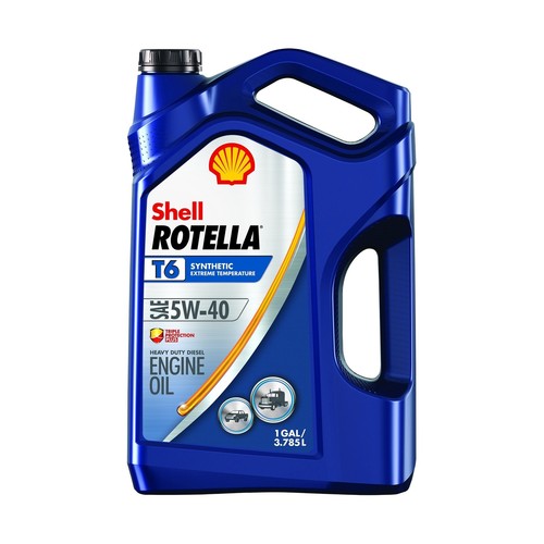 Rotella T6 Synthetic Diesel Motor Oil 5W-40 CJ-4, 1 Gallon - Pack of 1