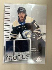 Johnny Gaudreau 2022-23 SP Game Used Authentic Fabrics Blue Jackets Mint