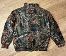 Real Tree Style Trail Quest Camouflage Padded Bomber Jacket XL Outdoor Wear  VGC