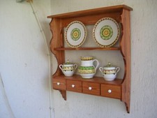 OFFERTISSIMA  PIATTAIA MENSOLA  A MURO   COLORE TAGLIA  LEGNO PIATTI PENSILE