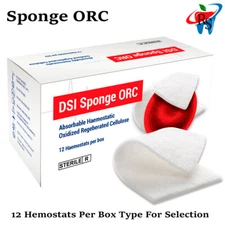 Dental Sterile ORC Absorbable Hemostatic Sponge Wound Bleed Stop