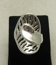 Long Stylish Genuine Sterling Silver Ring Solid 925 Perfect Quality Handmade