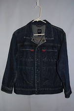 Girls GAP Blue Jean Denim Jacket Size L 10