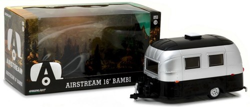 AIRSTREAM 16` Bambi - silver / black - Greenlight 1:24 - Imagen 3 de 6