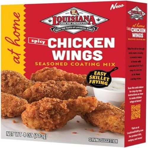 (Pack of 2) Louisiana Fish Fry Spicy Chicken Wing Mix 4oz USA - Picture 3 of 4