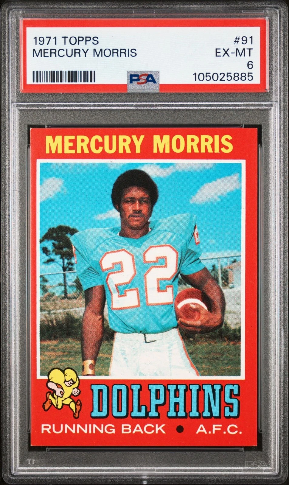 Mercury Morris trading card