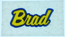 Original Vintage Brad Mini Iron On Transfer