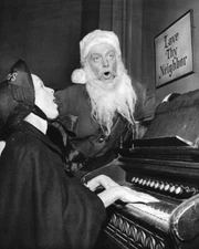 Twilight Zone Night of the Meek Art Carney as Santa sings 1960 movie 8x10  8374
