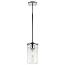 Kichler Crosby 1-Light Olde Bronze Bathroom Indoor Wall Sconce with Clear Glass