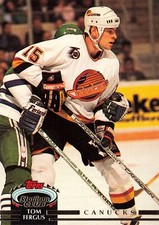 TOM FERGUS 1992 Topps Stadium Club #278 Vancouver Canucks NHL