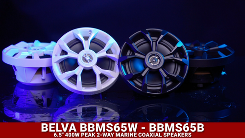 Belva BBMS65W 6,5"" 2-Wege 400 W weiß Marine Koaxial Lautsprecher UTV/ATV/Motorräder - Video 1 von 1
