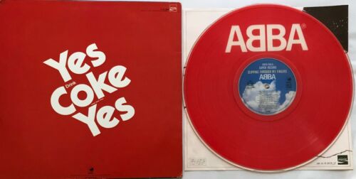 ABBA Slipping Through My Fingers 12" 1981 Coca Cola Japan Promo Red Vinyl LP EXC - Picture 2 of 4