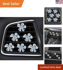 Bling Flower Air Vent Clips, 6 Pcs Cute Daisy Air Fresheners, Diffuser With R...