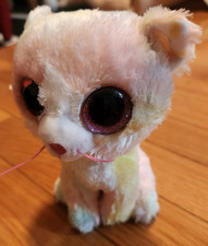 Ty Beanie Baby Fluffy Pastel Cat  2018 Preowned