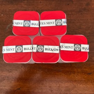 Lot of 5 - Empty 1 oz Gold American Eagle Coin Tubes US Mint