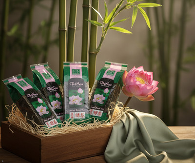 Vietnamese Green Tea Jasmine Lotus Teas from Vietnam Loose Leaf Dried Tea 100G