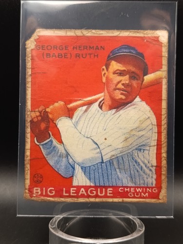 1933 Goudey Big League Chewing Gum - R319 Babe Ruth #149 RAW