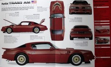 Trans Am Pontiac Picture Brochure Pamphlet Out of Print Detail Vtg Car Sheet