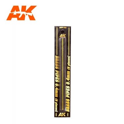 AK Interactive AK9103 - Brass Pipes 0,4mm, 5 Units - Neu
