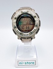 Orologio CASIO PROTREK PRO TREK PRW-2500T Cinturino Titanio Qz Argento Vintage - Rango B