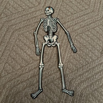 VTG 1980's/1970's Beistle Skeleton Jointed Halloween decoration Made in USA 22 