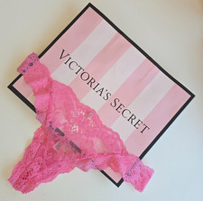 NWT Victoria's Secret Dream Angels Lace Thong Panty Rose Garden S Small