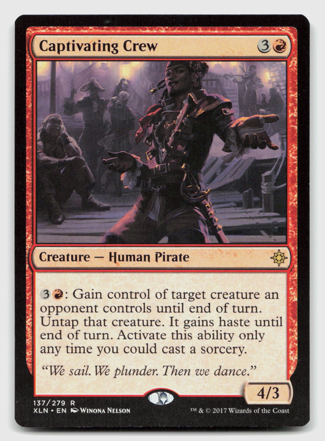 Captivating Crew 137 Rare Ixalan Magic: The Gathering Near Mint