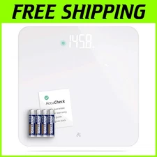 Stylish AccuCheck Bathroom Scale, Batteries Included