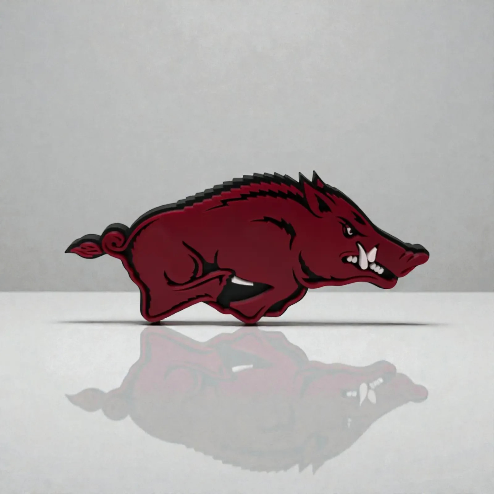 Arkansas Razorbacks Logo 3D Printed Desk Decor NCAA College Mascot Sign