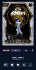 DIGITAL TOPPS BUNT Bobby Witt Jr. MOONSHOTS 25 SUPER RARE HARVEST MOON Read